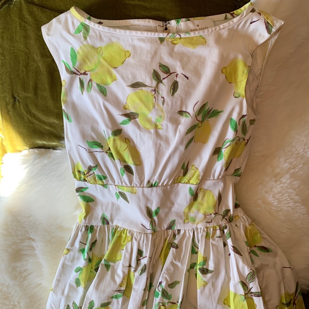 Kate Spade 'lyric' print cotton fit & flare dress